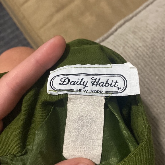 80s Vintage green Daily Habit New York skirt - Picture 3 of 3
